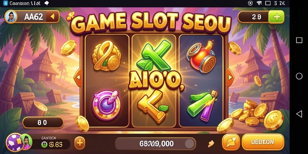 Tampilan menarik dari gameplay Slot AA62 yang seru.