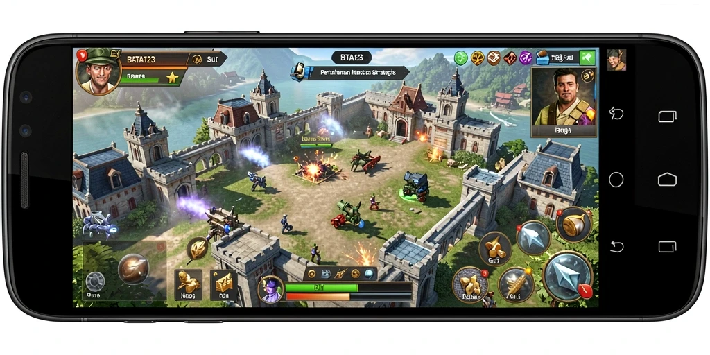 Tangkapan layar gameplay BATA123 menampilkan aksi defensif yang mendebarkan.