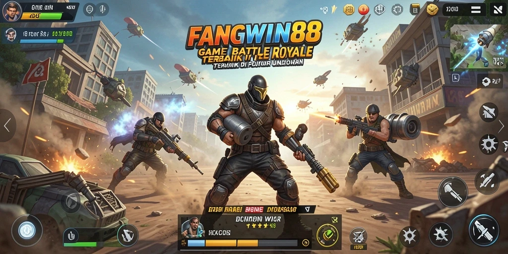 Tampilan aksi seru dalam gameplay FANGWIN88 yang menegangkan.