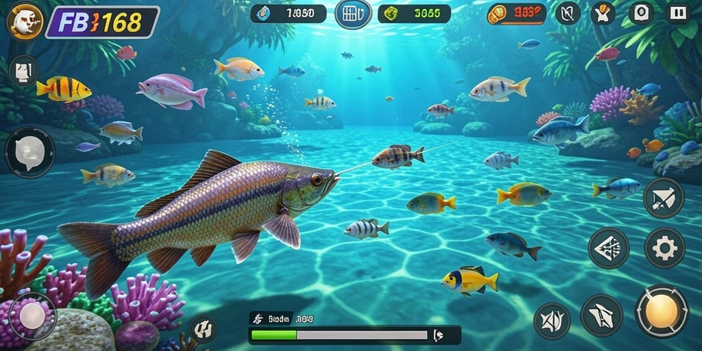 Gameplay seru menangkap ikan di FB168.