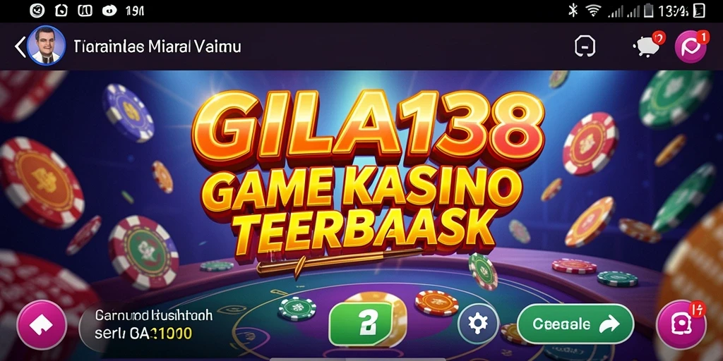 Tampilan gameplay yang seru dalam GILA138 saat bermain kasino.