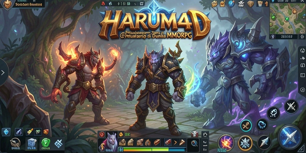 Screenshot gameplay HARUM4D yang menampilkan aksi seru dalam petualangan MMORPG.
