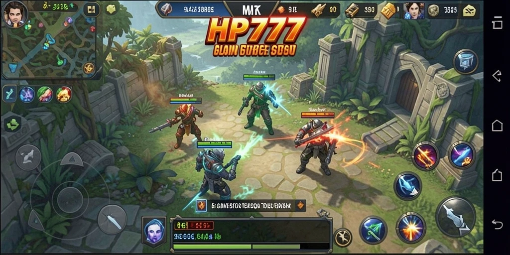 Tampilan gameplay HP777 dengan elemen strategi yang mendebarkan.