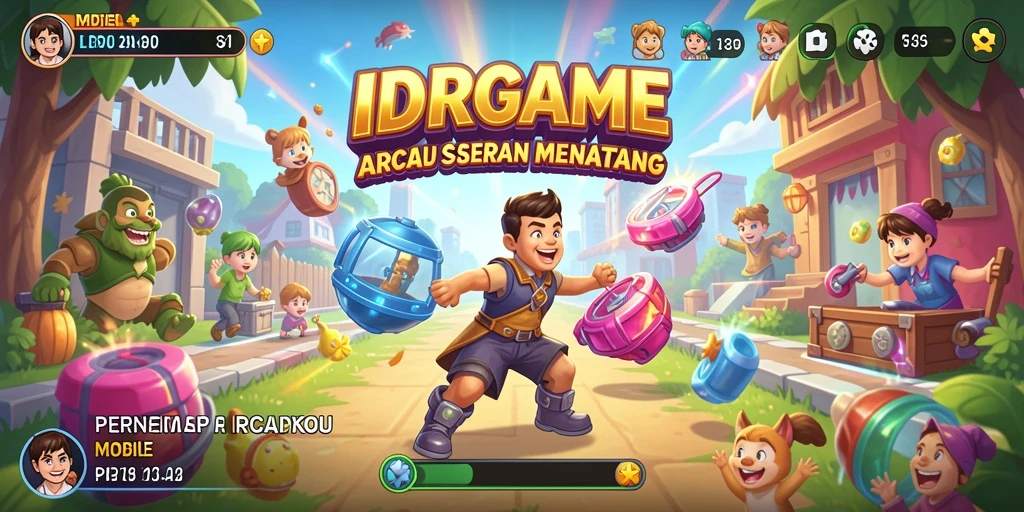 Screenshot utama IDRGAME menampilkan gameplay yang penuh tantangan dan keseruan.