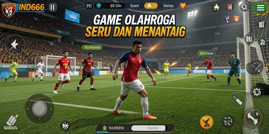 Tampilan menakjubkan dari gameplay olahraga dalam IND666.