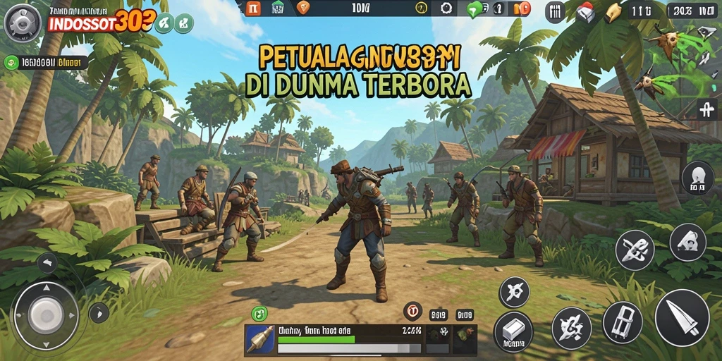 Tangkapan layar luar biasa dari gameplay INDOSLOT303 di dunia terbuka.