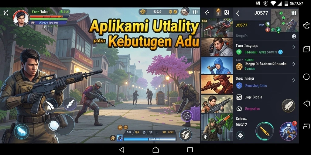Tampilan antarmuka JOS77 yang sederhana dan fungsional untuk penggunaan sehari-hari.