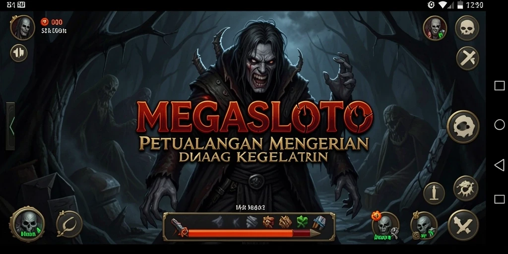 Tangkapan layar dari gameplay menakutkan di MEGASLOTO.