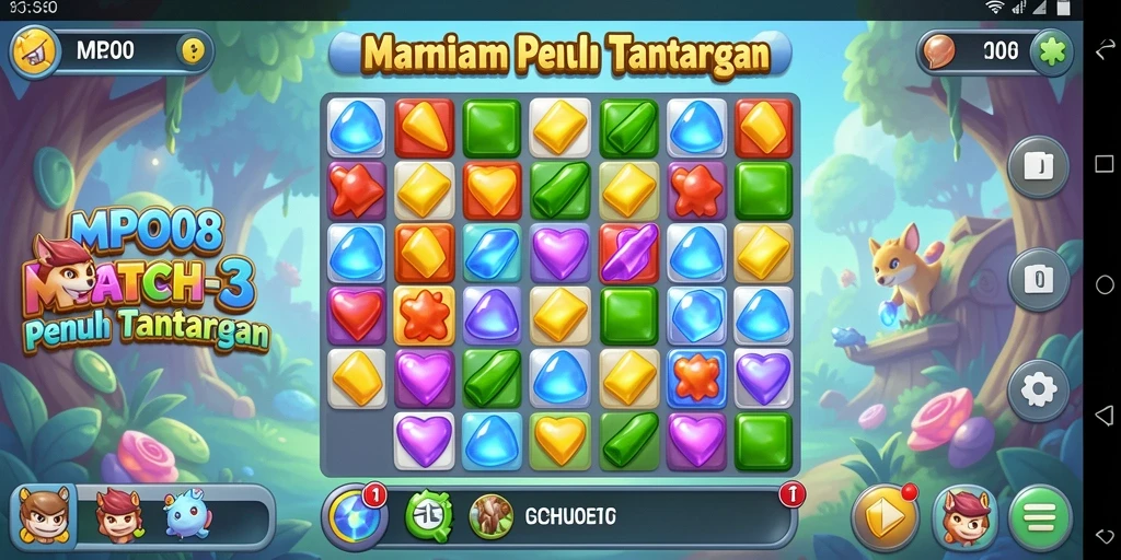 Tampilan gameplay seru di MPO08 dengan warna-warna cerah.