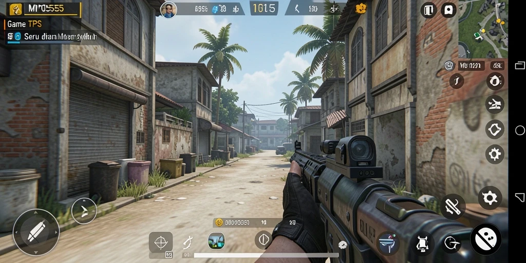 Tampilan seru dari gameplay MPO555 yang menampilkan aksi TPS intens.