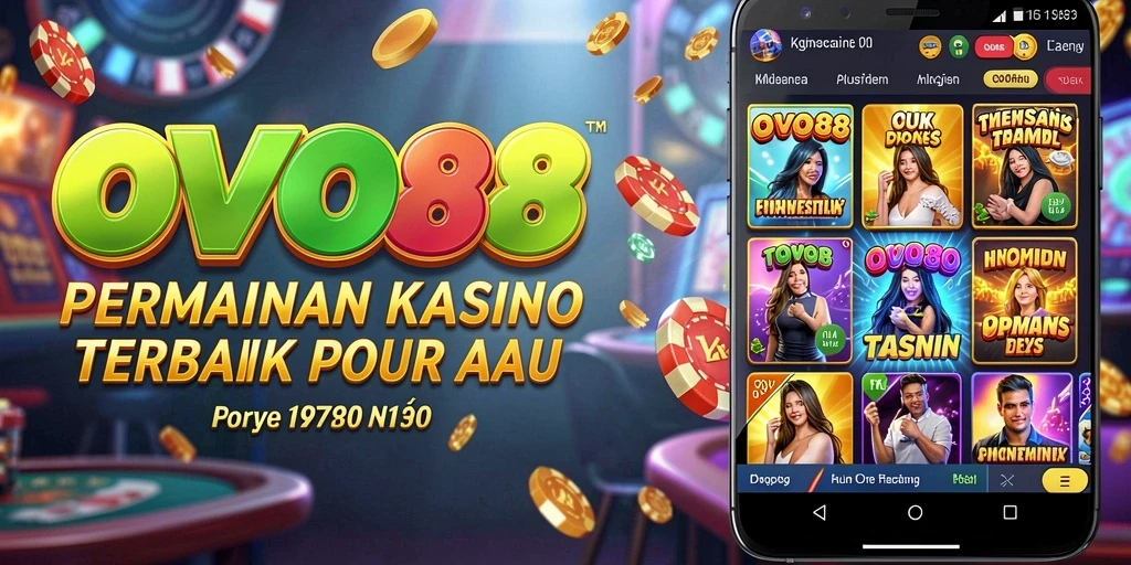 Tampilan permainan kasino yang seru dan menarik di OVO88.