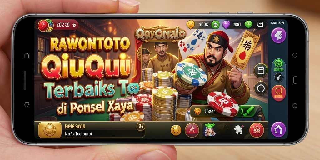 Screenshot gameplay RAWONTOTO menampilkan aksi QiuQiu yang mendebarkan.