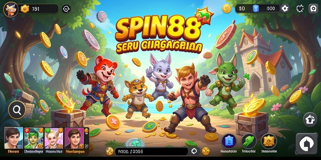 Menampilkan gameplay SPIN88 yang penuh aksi dan petualangan.
